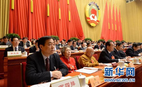 (两会·政协开幕·XHDW)(37)全国政协十二届二次会议在京开幕