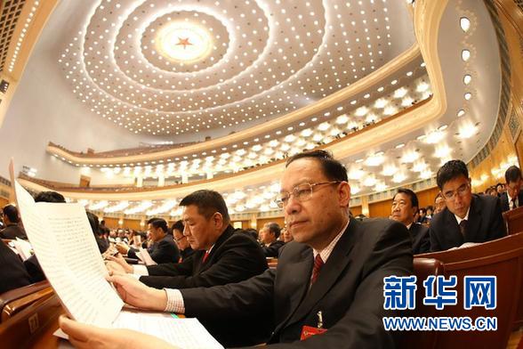 (两会·政协开幕)(14)全国政协十二届二次会议在京开幕