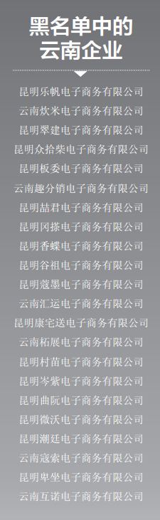 “双11”在即网购擦亮眼 22家云南电商被列入黑名单