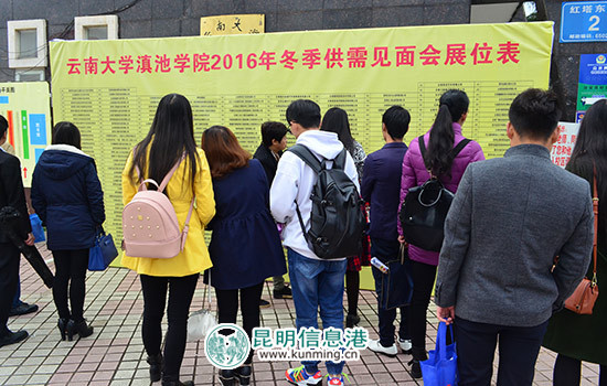 2017届民办高校毕业生双向择洽会在云大滇池学院举行