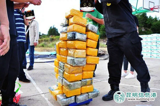 楚雄市警方破获历年最大毒品案 从56吨香蕉中缴获毒品65公斤