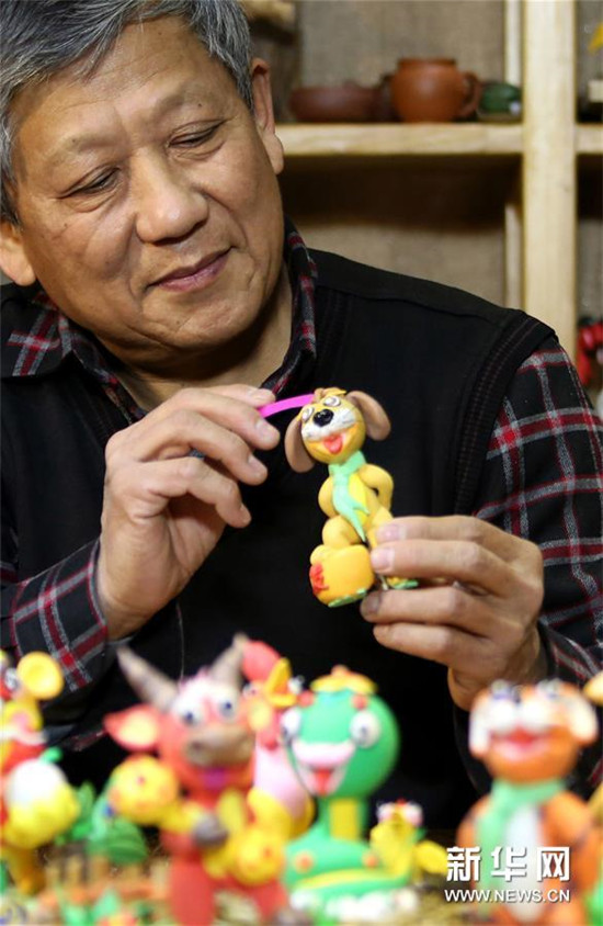 山东枣庄:面塑生肖迎新年 山东枣庄:面塑生肖迎新年