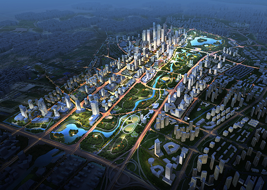 昆明巫家坝城市新中心项目效果图。供图 昆明巫家坝城市新中心项目效果图。供图