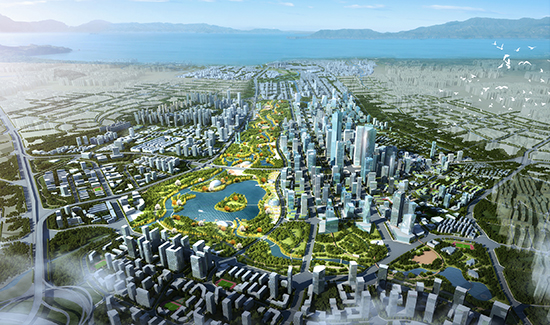 昆明巫家坝城市新中心项目效果图。供图 昆明巫家坝城市新中心项目效果图。供图