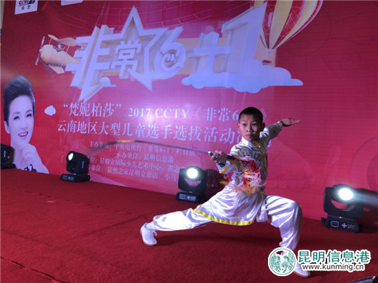 杨金林的剑术表演