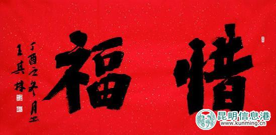 展出的王其林书法作品 展出的王其林书法作品