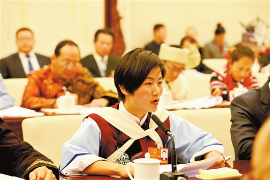 纳西族全国人大代表范永贞:党和国家倾心关怀 纳西文化重焕光彩 纳西族全国人大代表范永贞:党和国家倾心关怀 纳西文化重焕光彩