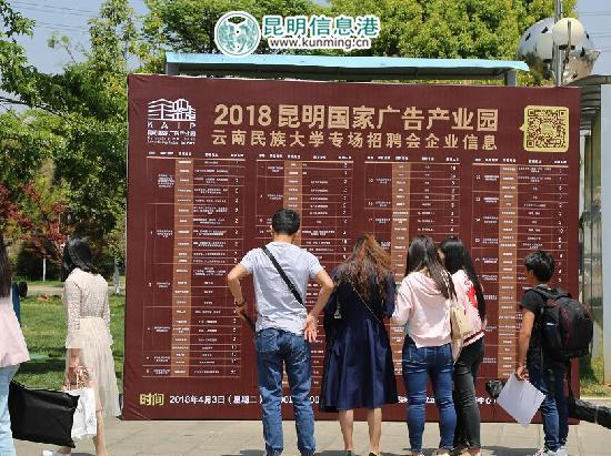2018昆明国家广告产业园校园专场招聘会在民大举行 2018昆明国家广告产业园校园专场招聘会在民大举行