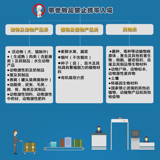 哪些物品禁止携带入境