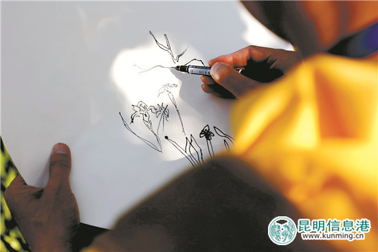 西华公园5万株鸢尾花绽放 500多名小朋友来到公园绘美景 西华公园5万株鸢尾花绽放 500多名小朋友来到公园绘美景