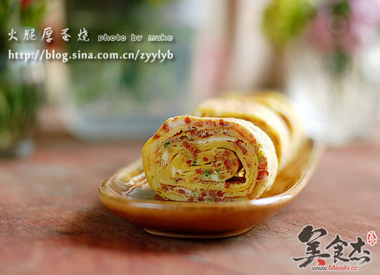 火腿厚蛋烧 食材和做法很简单成品很惊艳