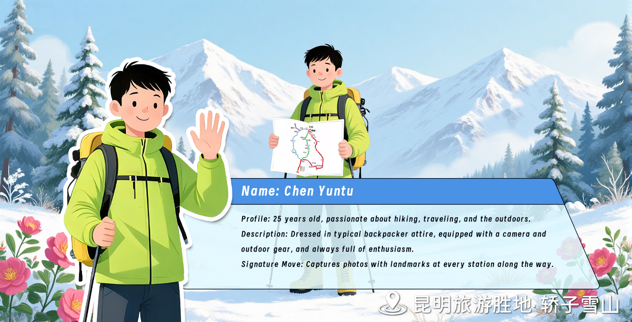 1第一幅:春城冬景 · 昆明轿子雪山+翻译 1第一幅:春城冬景 · 昆明轿子雪山+翻译