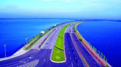 曹妃甸新城“内观湖、外观海”的独特景观_b