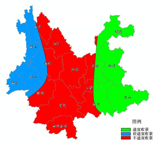 秋收农用天气预报图