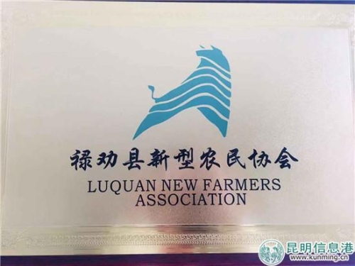 禄劝新型职业农民协会挂牌成立。