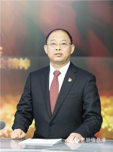 呈贡区委书记尹旭东。都市时报记者资渔 摄。 呈贡区委书记尹旭东。都市时报记者资渔 摄。