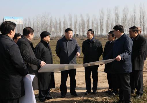 2017年2月23日,习近平在河北考察雄安新区规划建设工作。