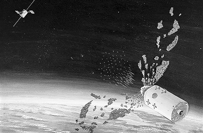 3月27日,印度成功开展反卫星导弹试验(艺术效果图)。 图片来源:《印度快报》 3月27日,印度成功开展反卫星导弹试验(艺术效果图)。 图片来源:《印度快报》