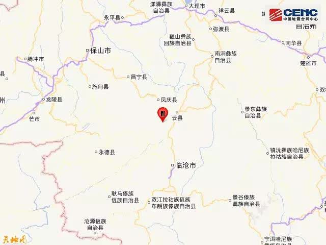 云南临沧市凤庆县发生3.5级地震