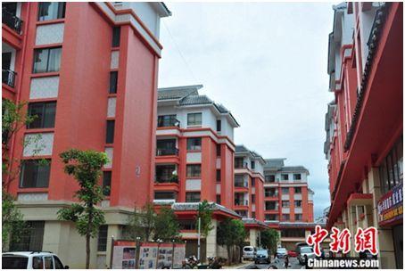 西畴县易地扶贫搬迁新兴社区集中安置点。<a target='_blank' href='http://www.chinanews.com/' >中新网</a>记者 陈海峰 摄