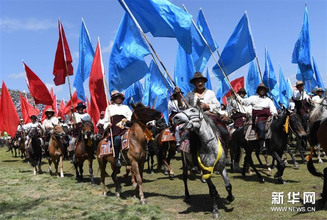 甘肃:“一会一节”文旅活动展现古丝路新风貌 (文化)(4)“一会一节”活动在甘肃甘南开幕