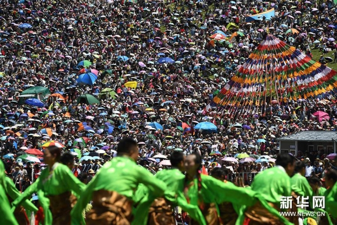 甘肃:“一会一节”文旅活动展现古丝路新风貌 (文化)(6)“一会一节”活动在甘肃甘南开幕