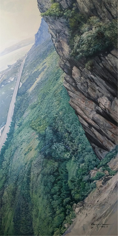 张炜《坦途》布面油画