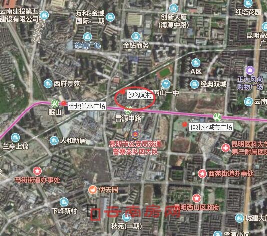 沙沟尾村靠近地铁3号线昌源中路站