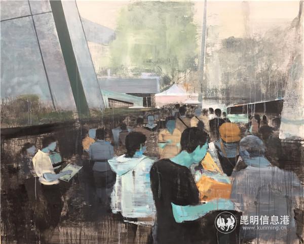 侯宗才《我的我们No.2》布面油画120x150cm