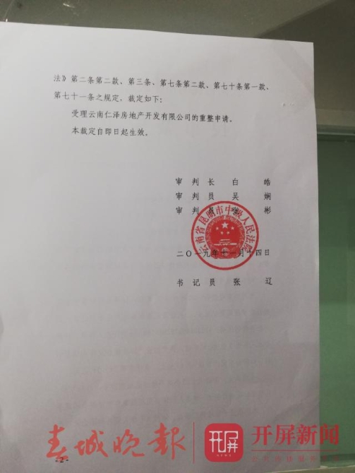 西南海开发商正式进入破产重整