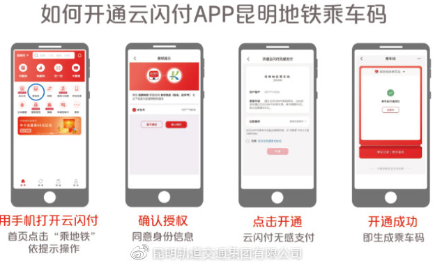 昆明地铁云闪付扫码乘车上线5.png