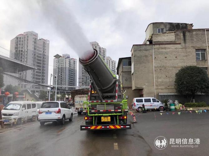 对人流密集点进行消杀工作
