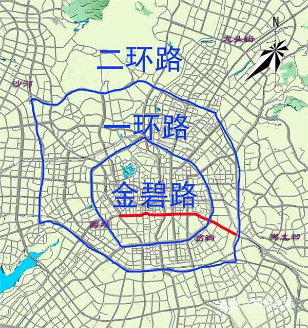 金碧路区位图