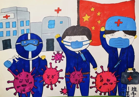 《勇敢的人》邓铭予 重庆高新区第一实验小学供图 华龙网发