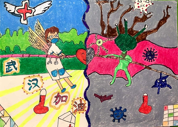 《勇敢的心》刘樾  重庆高新区第一实验小学供图 华龙网发