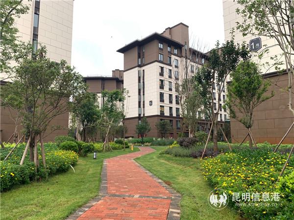 西山区城中村改造第35号片区项目回迁安置房小区环境优美。记者劳学丽 摄