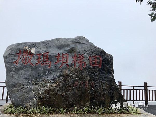 图片3 撒马坝梯田景区雨天的景象 记者谭石艳 摄