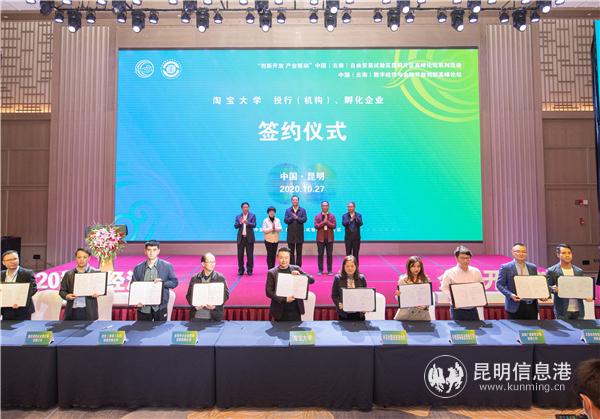进行签约仪式 通讯员冯靖凯摄