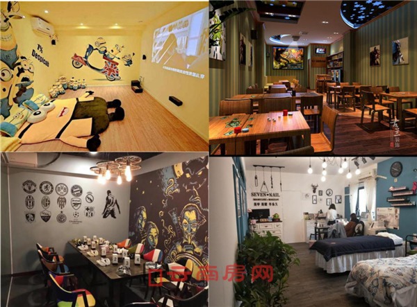 各式娱乐休闲店铺成了老旧写字楼的“主营业务”