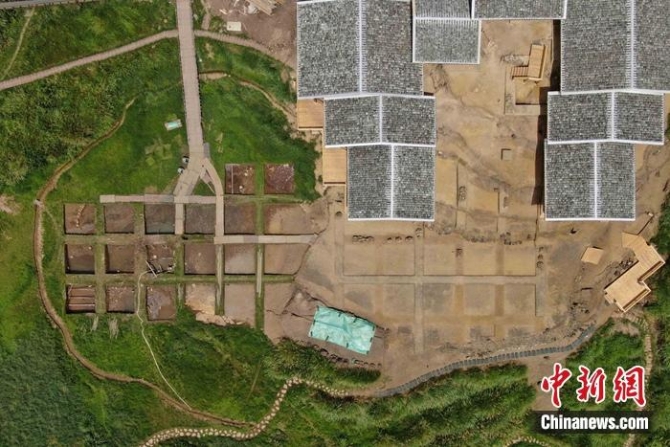 7月10日,航拍泉州安溪青阳下草埔冶铁遗址。蒋启明 摄 点击进入下一页