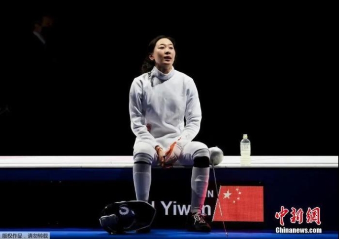 图为孙一文在比赛场馆内。<a target='_blank' href='http://www.chinanews.com/'>中新社</a>记者 富田 摄 点击进入下一页