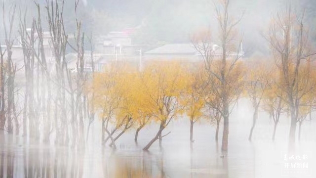 开屏策划|冬至云南—会泽念湖(开屏新闻记者及通讯员 摄)