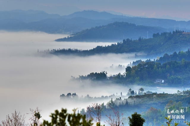 开屏策划|冬至云南—保山昌宁雾海(开屏新闻记者及通讯员 摄)