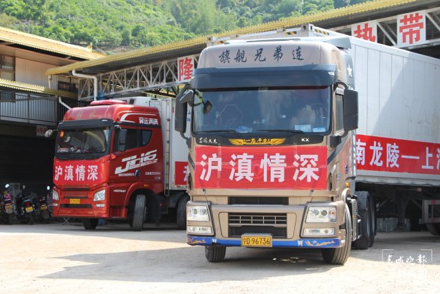 保山市龙陵县第三批援沪抗疫物资发往上海市闵行区