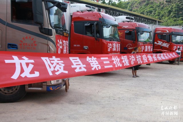 保山市龙陵县第三批援沪抗疫物资发往上海市闵行区