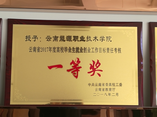 2017年就业创业目标责任考核一等奖