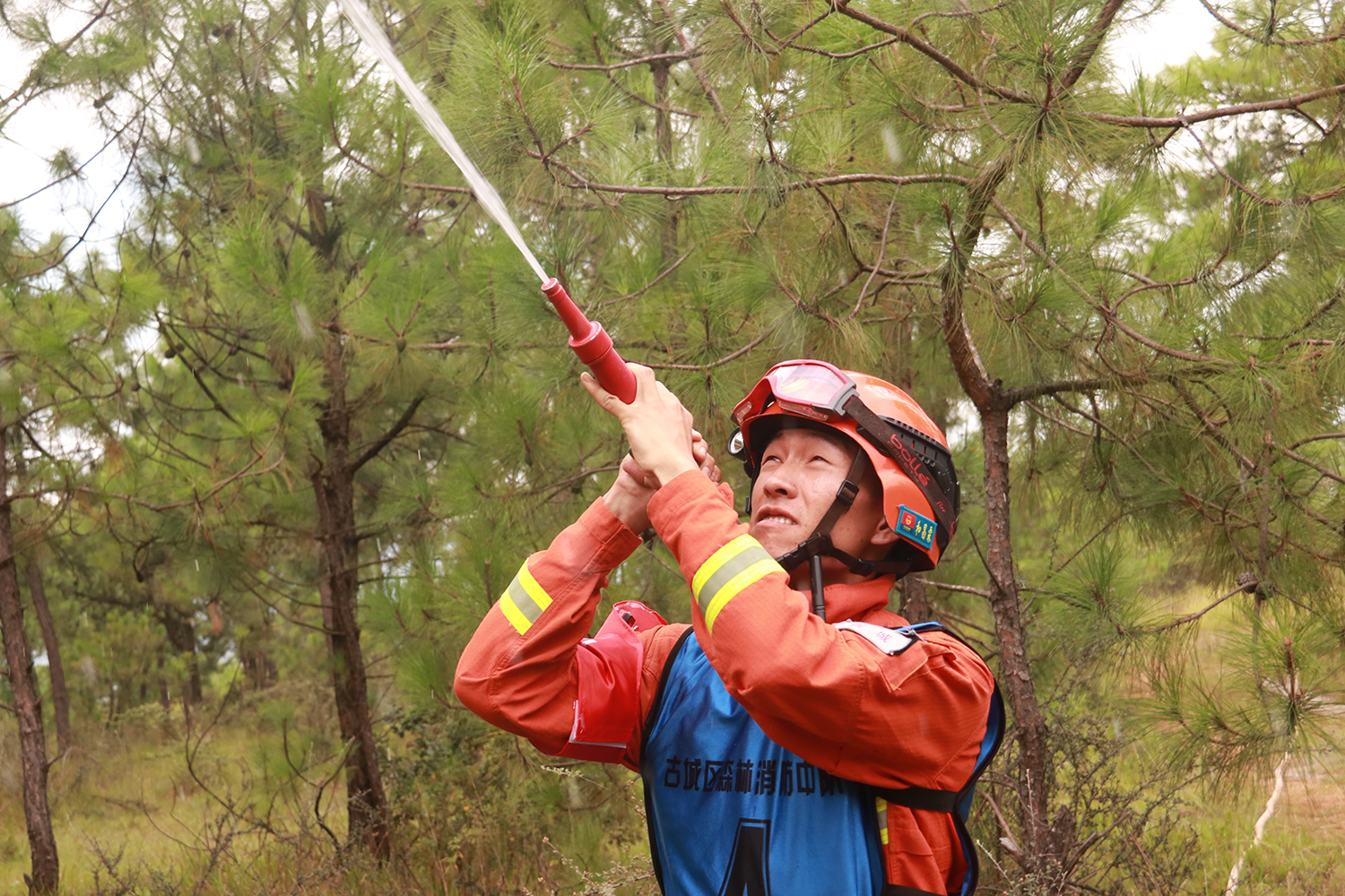 野外山地水泵架设