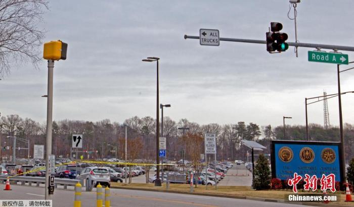 2018年2月14日，位于马里兰州米德堡的美国国家安全局总部(图片来源：资料图)