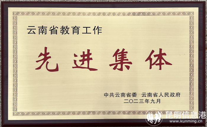 云南省教育工作先进集体奖牌 云南省教育工作先进集体奖牌