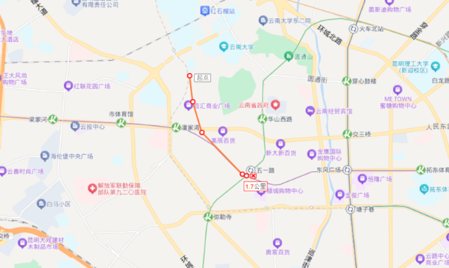 近期昆明市中心这些道路夜间半封闭施工3.png